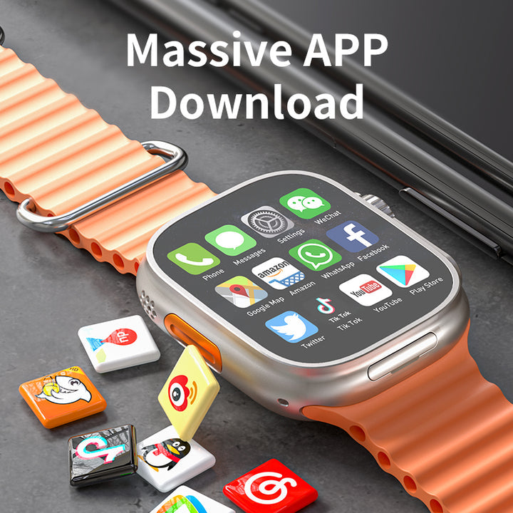 Waterproof smartwatch with HD 2.2 "magnetic charging screen