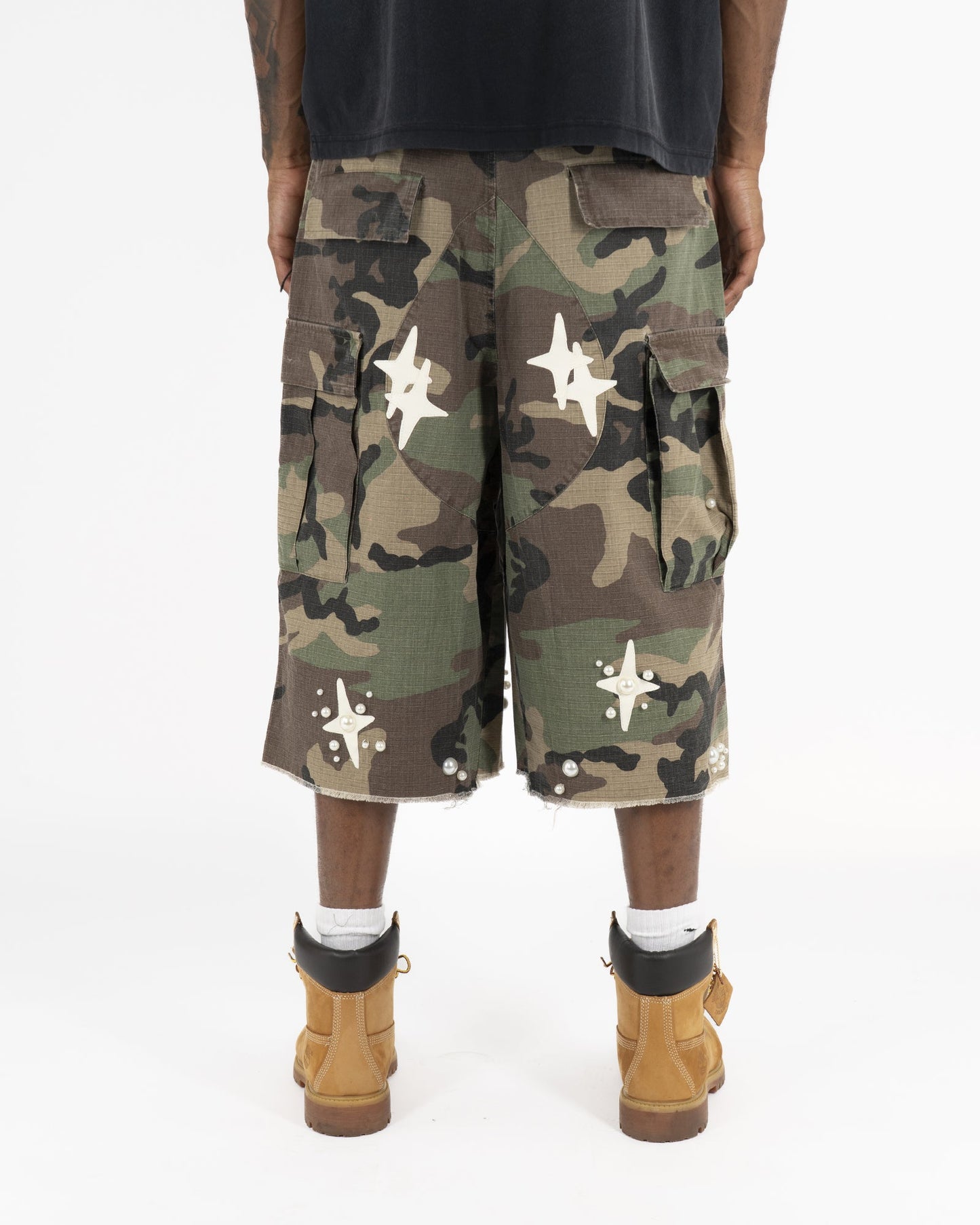 Bermuda Cargo Camo™ | Con Applicazioni di Perle e Stelle