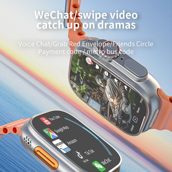 Waterproof smartwatch with HD 2.2 "magnetic charging screen