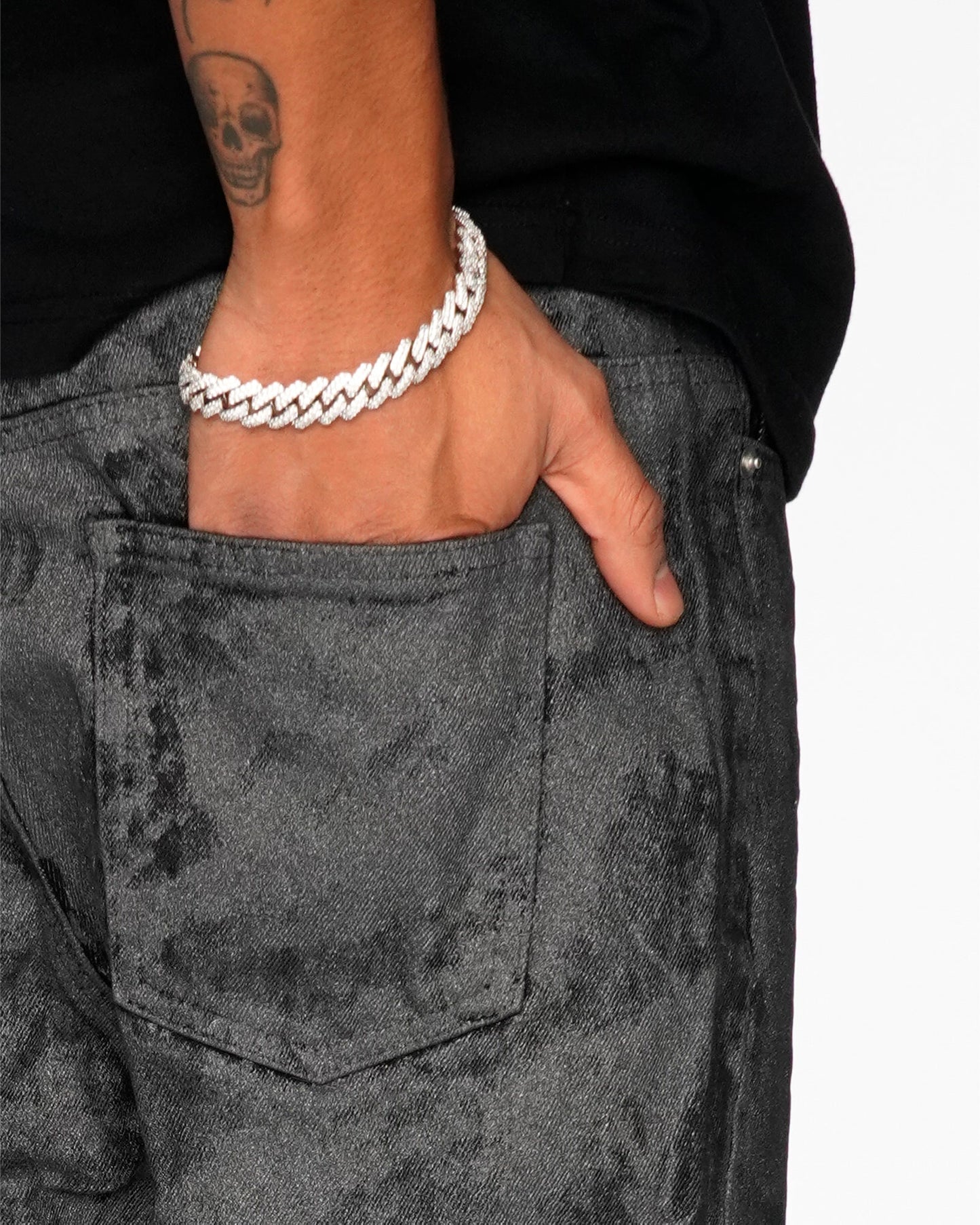Jeans Neri Effetto Washed™ | Vestibilità Ampia e Stile Streetwear