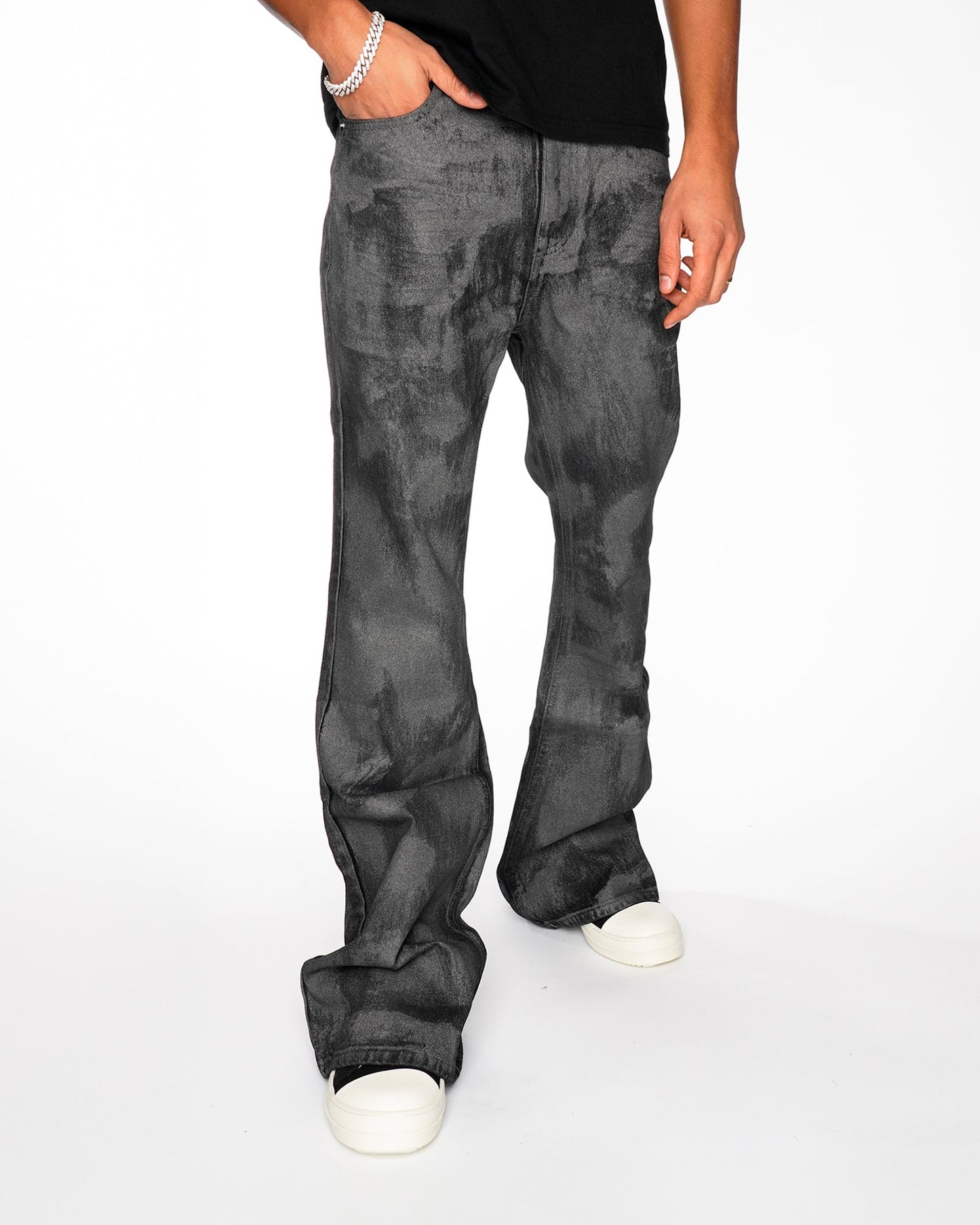 Jeans Neri Effetto Washed™ | Vestibilità Ampia e Stile Streetwear