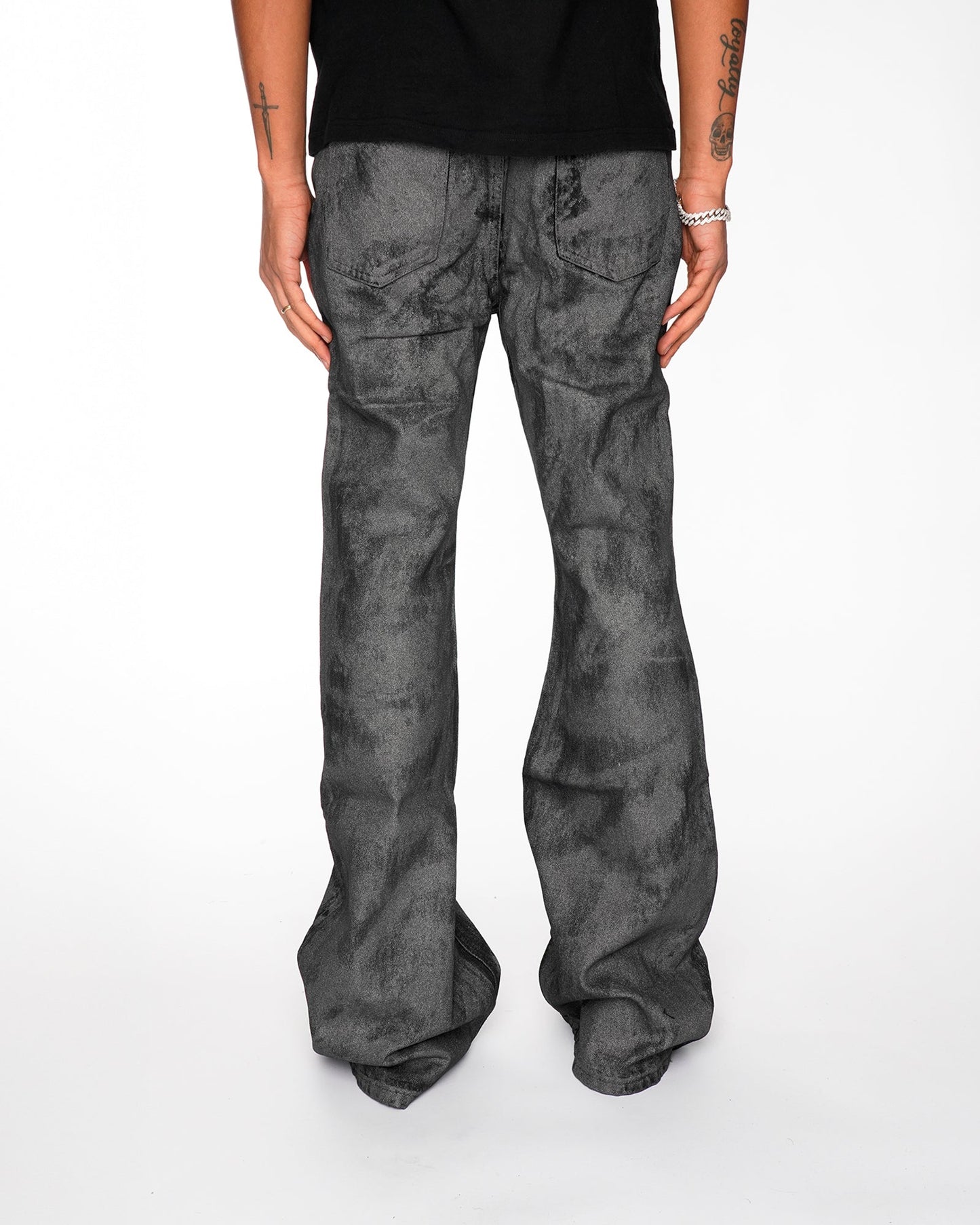 Jeans Neri Effetto Washed™ | Vestibilità Ampia e Stile Streetwear