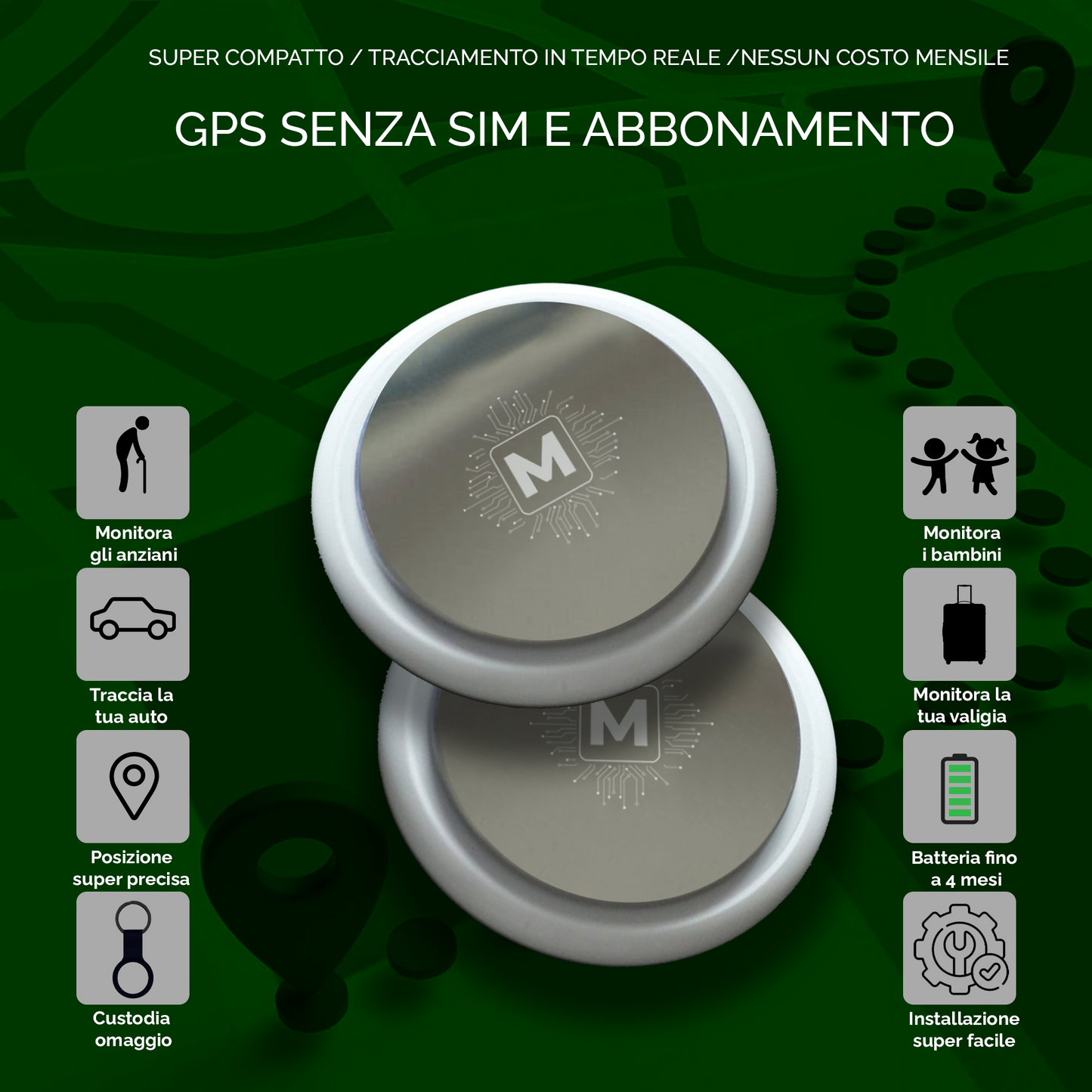 TECKER WITH GPS TIME CASE WITHOUT SUBSCRIPTION