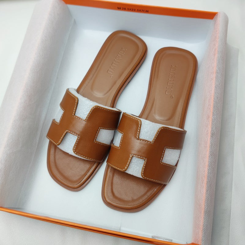 Sandali in Pelle con Design H™ | Eleganza Moderna e Comfort Estivo