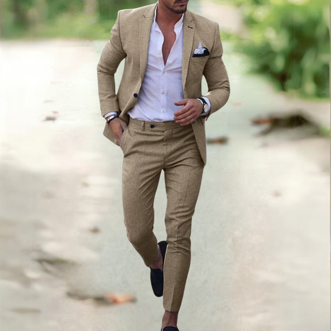 Abito Elegante in Lino Uomo™ | Stile Estivo e Raffinatezza Moderna