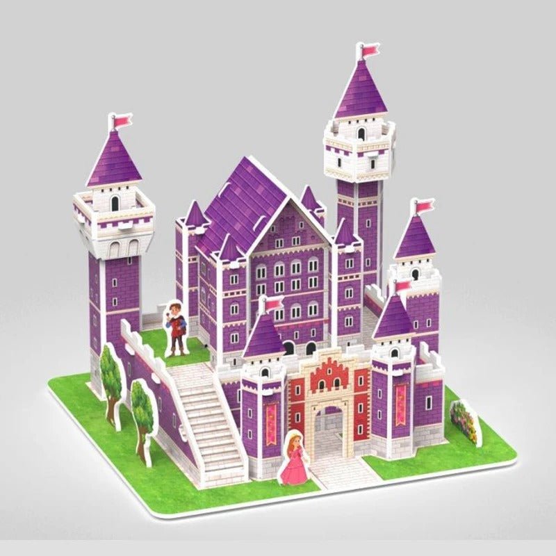 Puzzle 3D Cartoon Casa e Castello Giocattoli Educativi Fai da Te