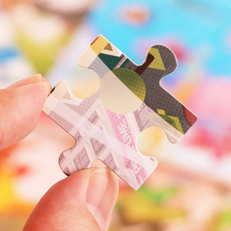 Puzzle in Legno 3D Animali e Traffico 30 Pezzi Educativi