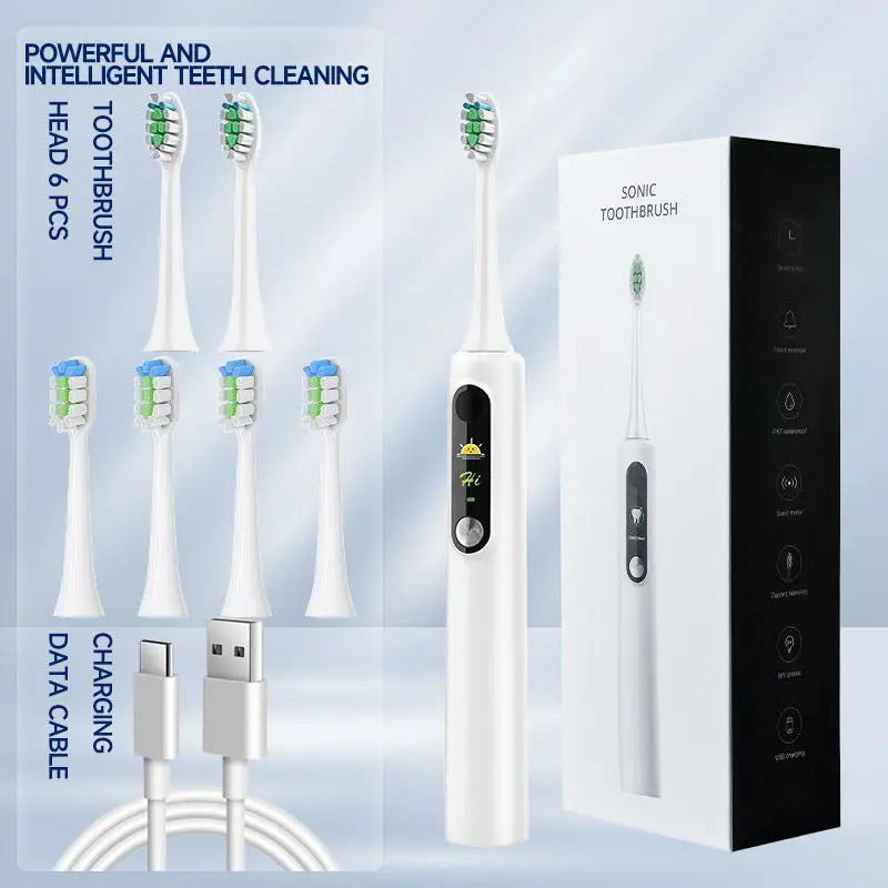 Spazzolino Elettrico Ultrasuoni con Sospensione Magnetica Ricaricabile e Impermeabile
