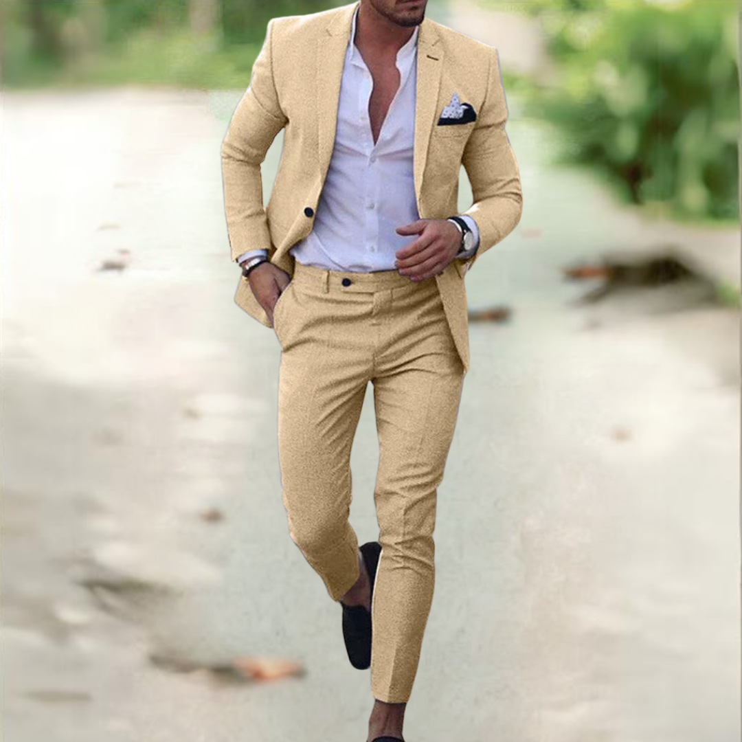 Abito Elegante in Lino Uomo™ | Stile Estivo e Raffinatezza Moderna