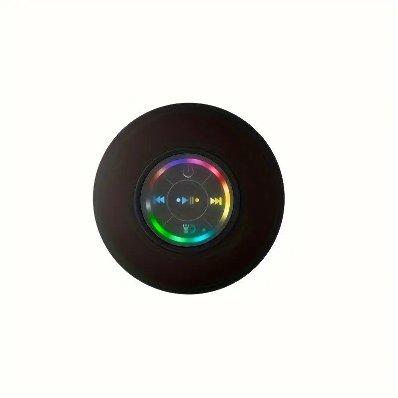 Altoparlante Impermeabile per Doccia a LED con Ventosa e Ricarica USB