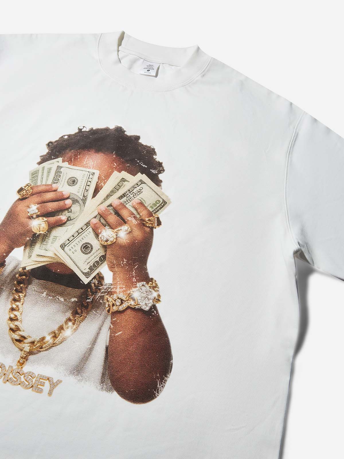 BOUNCE BACK™ | Maglia Oversize con Stampa Vintage Wealthy Baby
