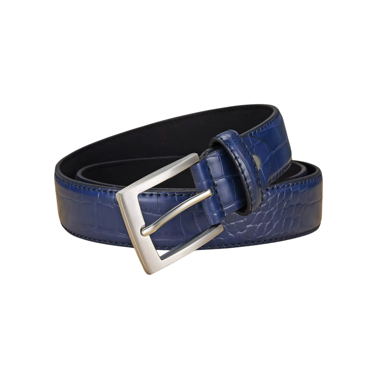 Cintura in Pelle di Coccodrillo Uomo
