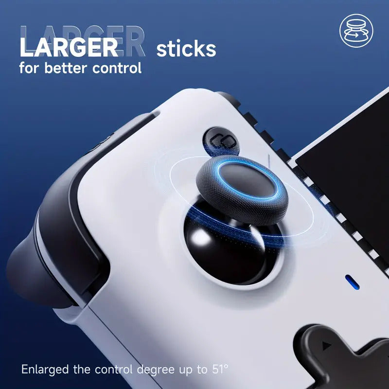 Mobile games controller with vibration sensors