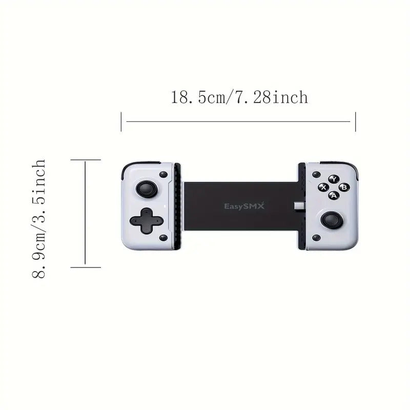 Mobile games controller with vibration sensors