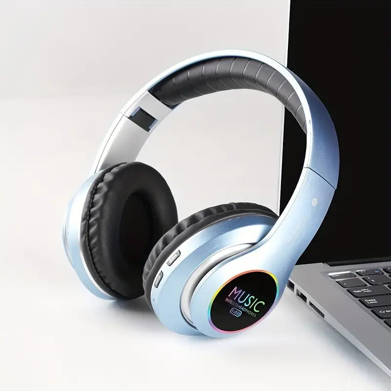 Wireless headphones with deep bass and professional microphone