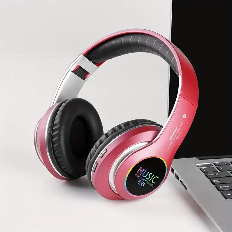 Wireless headphones with deep bass and professional microphone