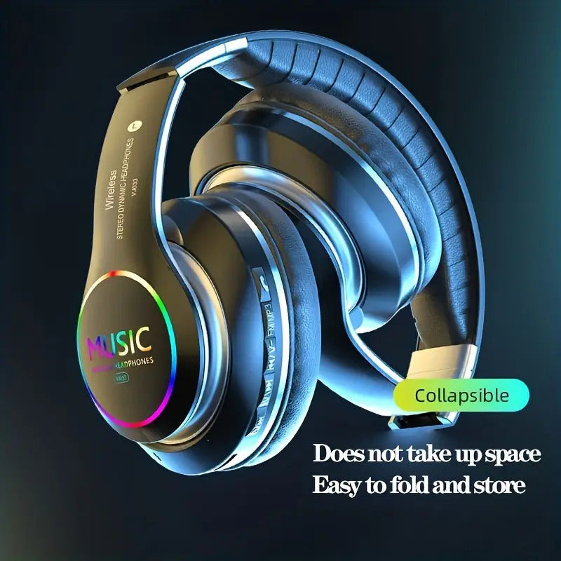 Wireless headphones with deep bass and professional microphone