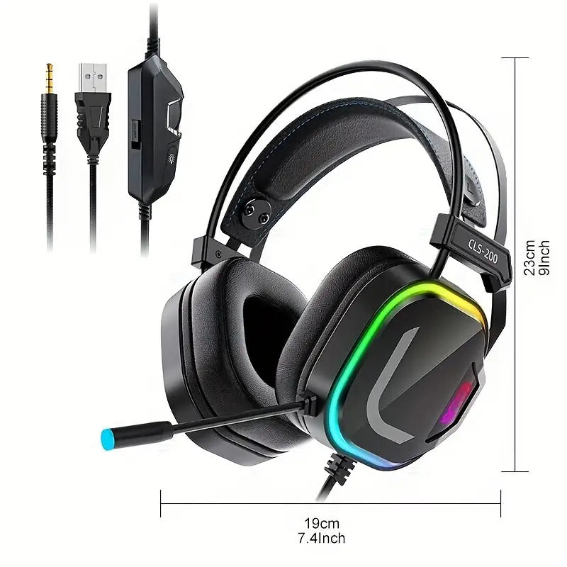 Game headphones with 360 ° microphone