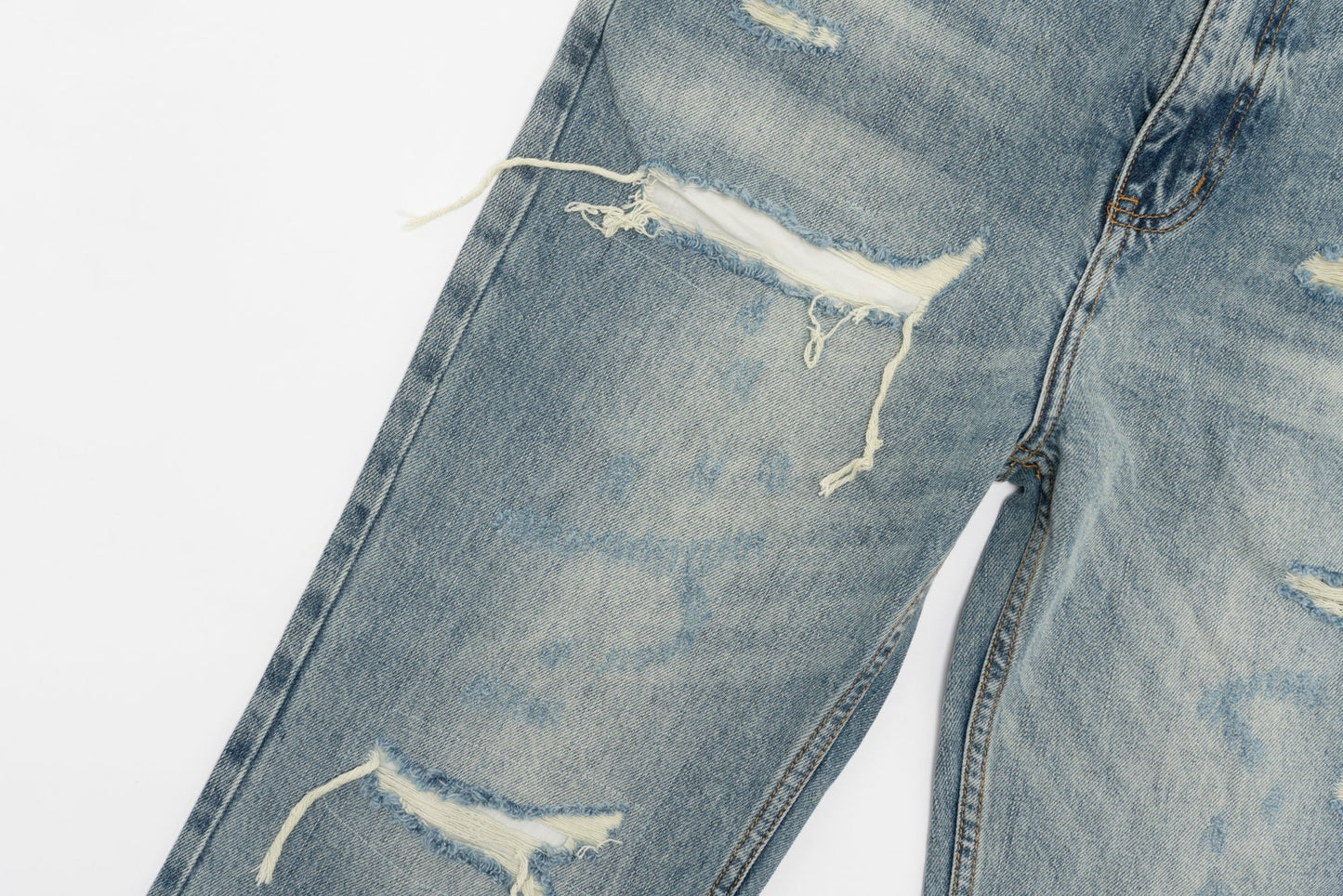 Jeans Strappati™ | Stile Streetwear in Denim Chiaro