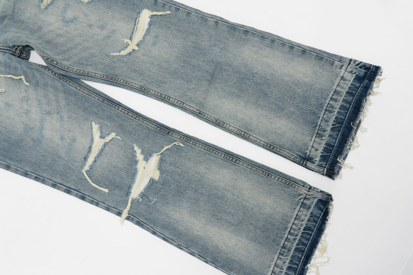 Jeans Strappati™ | Stile Streetwear in Denim Chiaro