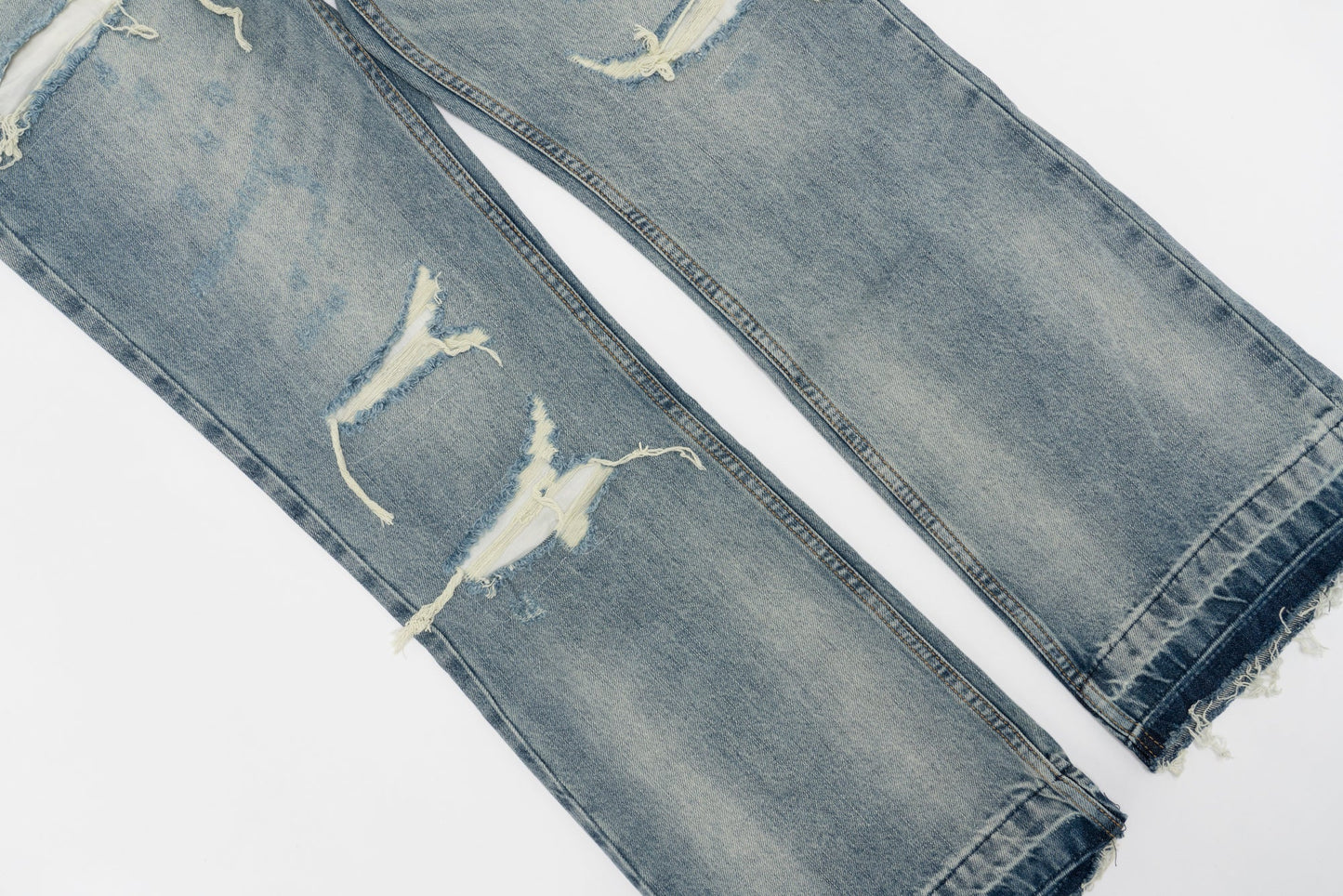 Jeans Strappati™ | Stile Streetwear in Denim Chiaro