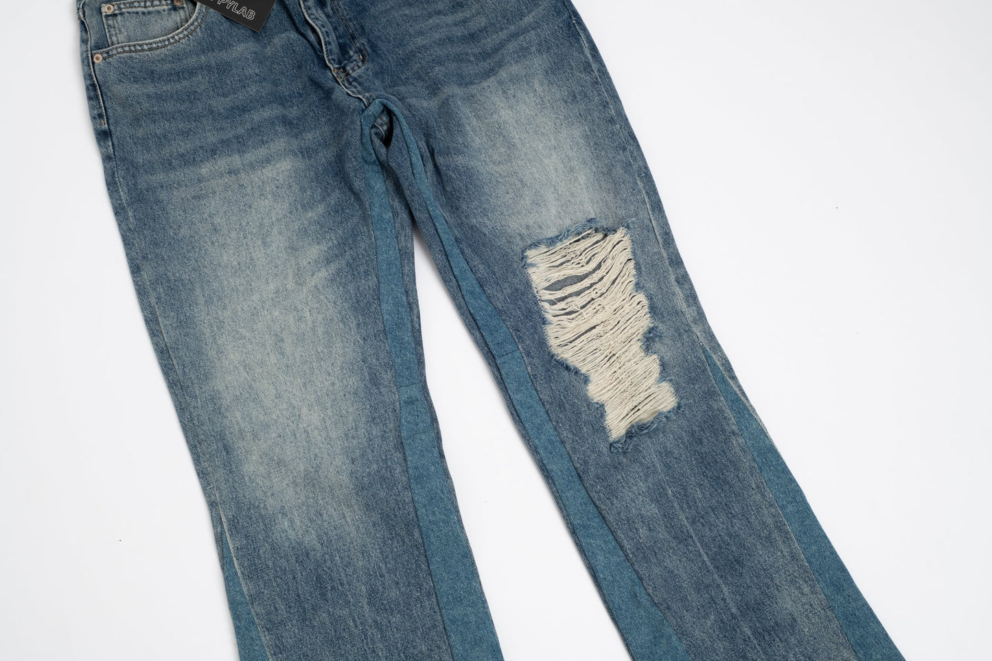 Jeffery Flare Denim™ | Denim Flare Uomo Lavaggio Vintage