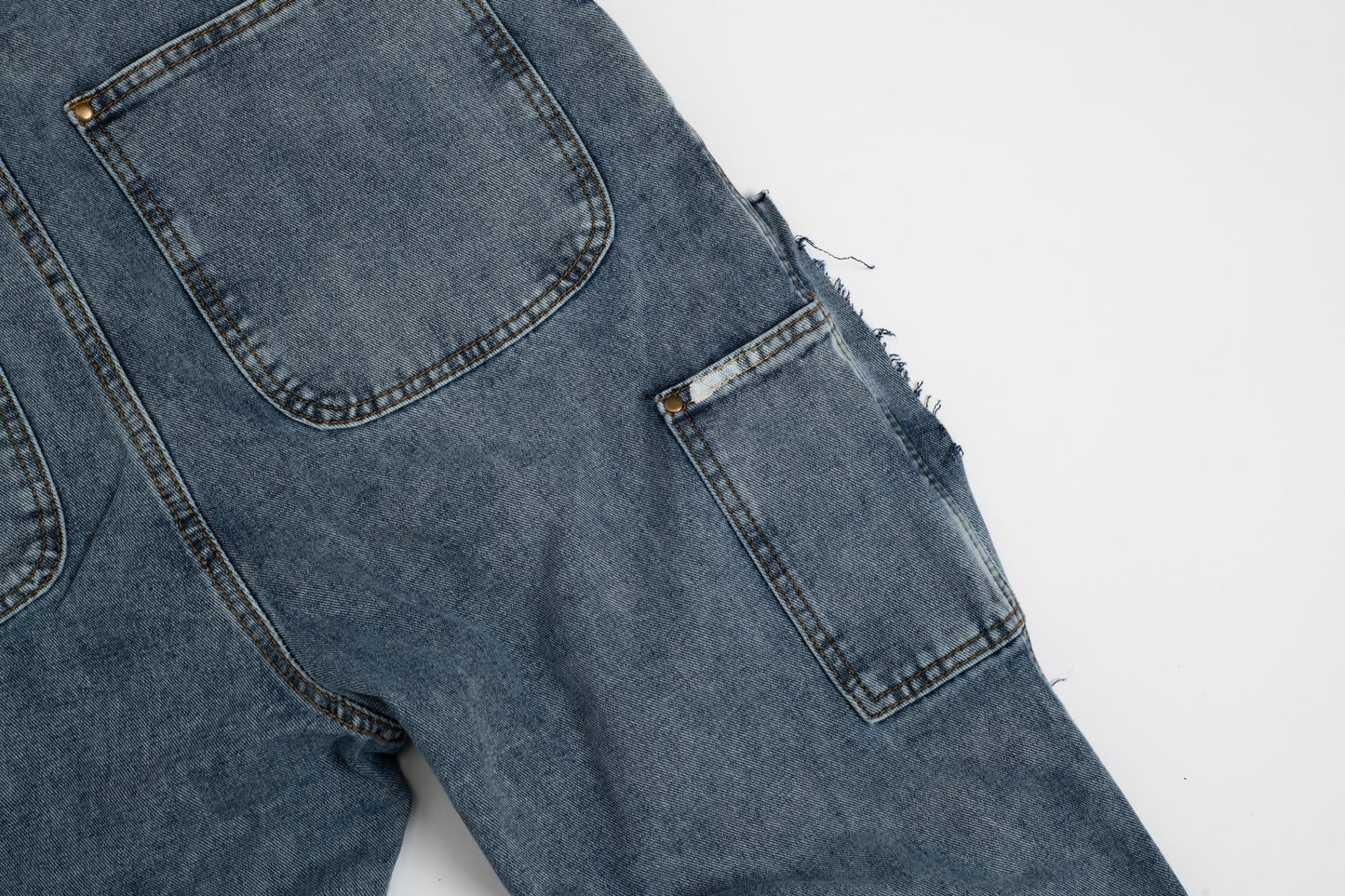 Flared Denim™ | Jeans Flare Patchwork Bicolore