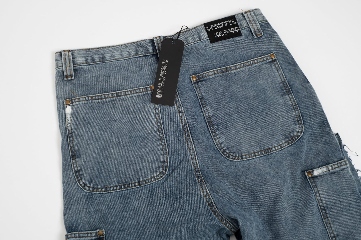 Flared Denim™ | Jeans Flare Patchwork Bicolore