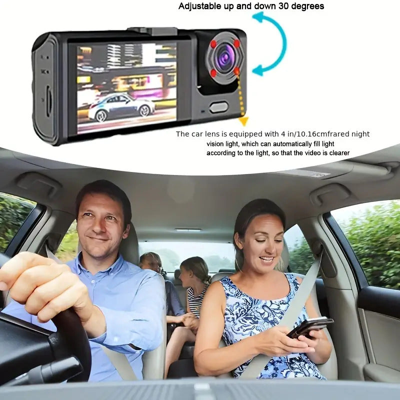 Dash Cam Double Gyioeupt 1080p Full HD night vision and loop recording
