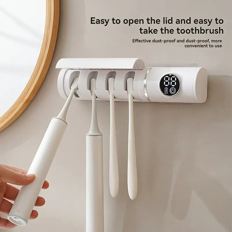 UV disinfectant and brush door 4 compartments and timers