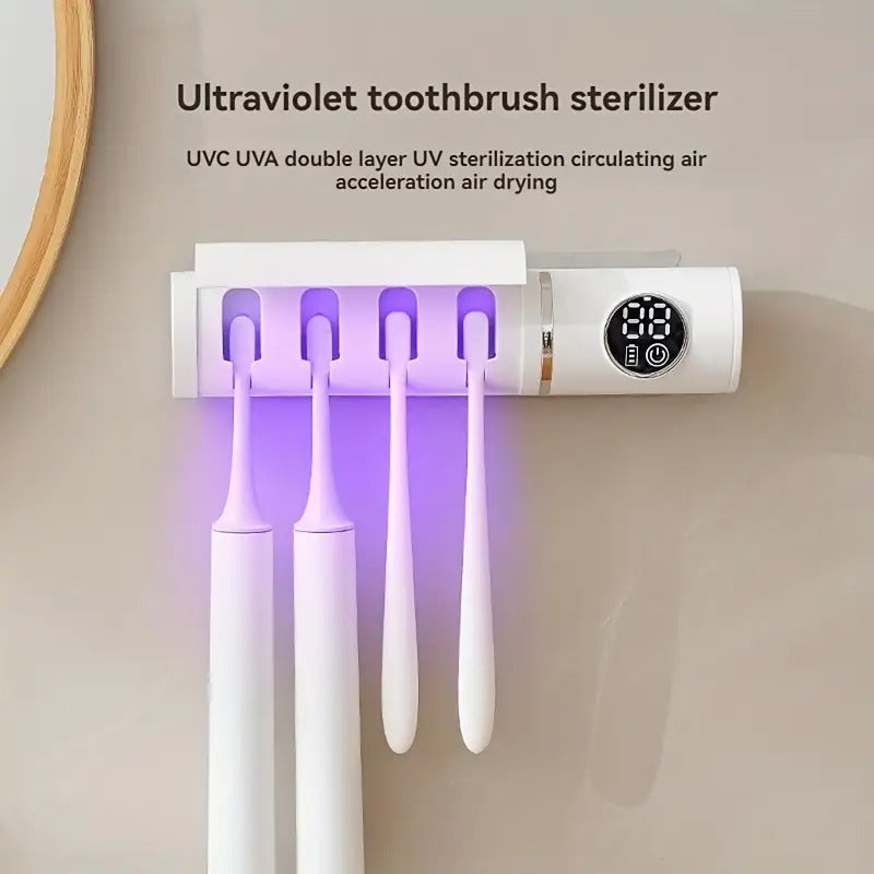 UV disinfectant and brush door 4 compartments and timers