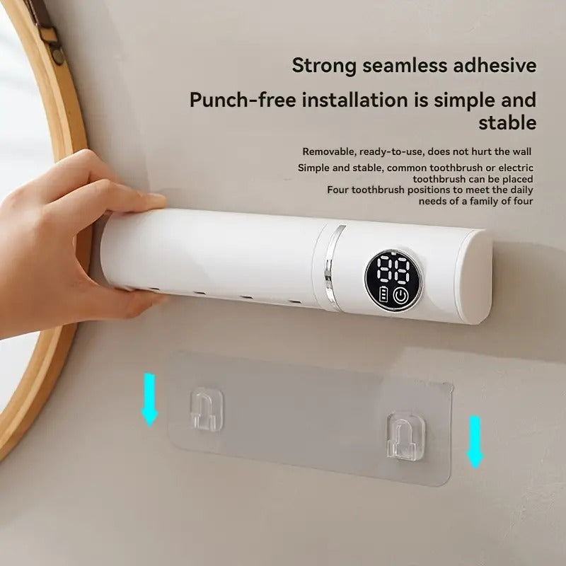 UV disinfectant and brush door 4 compartments and timers