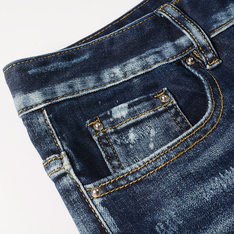 Denim Slim Fit™ | Strappi Multipli e Lavaggio Sbiadito