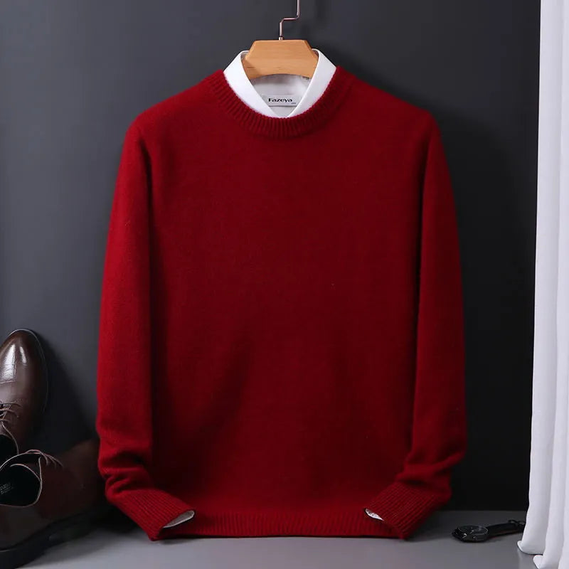 Maglione da Uomo in Cashmere™ | Eleganza e Comfort Invernale – Modello Oliver
