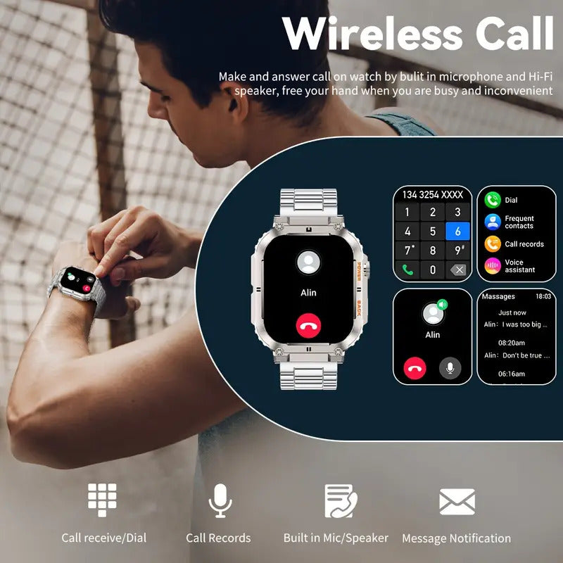 LIGE SMARTWATCH HD with wireless calls Sports Watch for Android and iOS