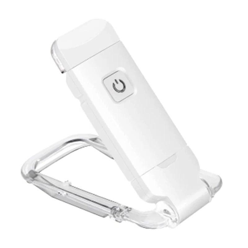 Mini Luce da Lettura a Clip LED Ricaricabile USB con Luminosità Regolabile