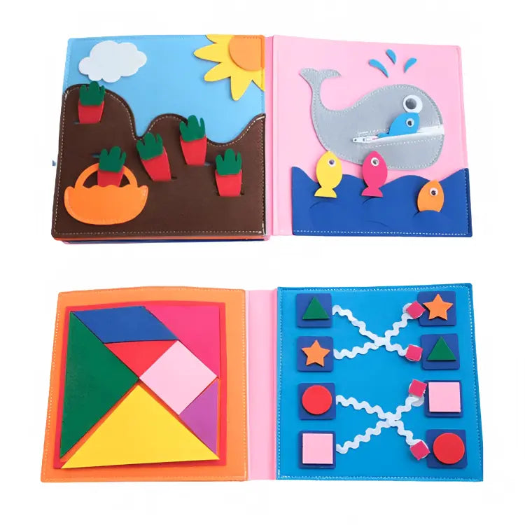 Libro in Feltro per Bambini 1-6 Anni | Gioco Educativo