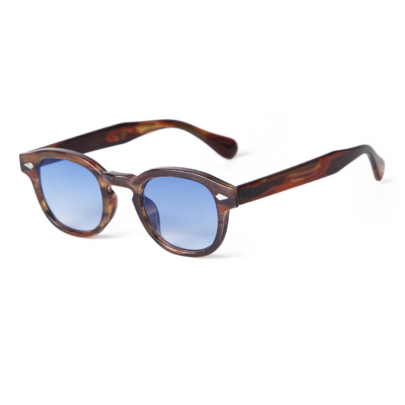 <tc>Unisex Round Lens Sunglasses™ | With Elegant Leather Pouch</tc>