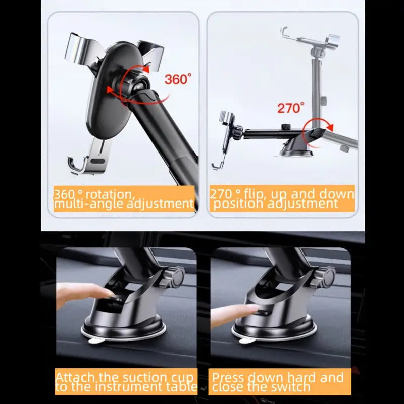 Cell phone holder for multifunctional cars with antivibration