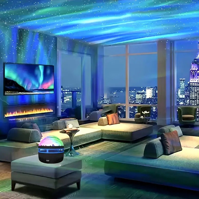 Multicolor LED lighting projector with remote control