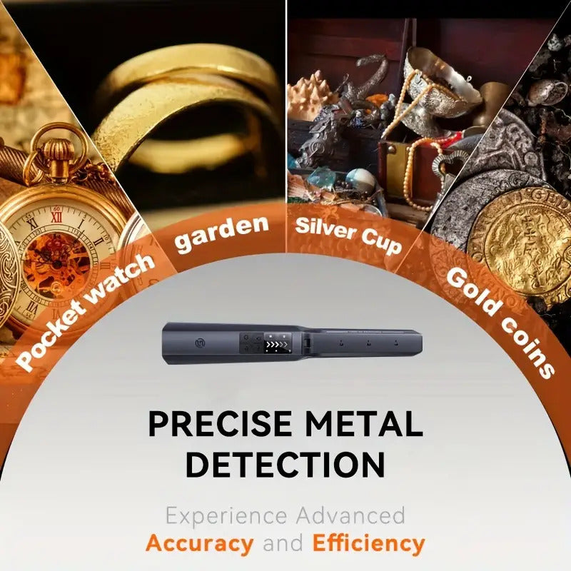Metal Detector Rechargeable Portable Detector with LCD screen