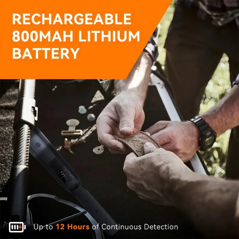 Metal Detector Rechargeable Portable Detector with LCD screen