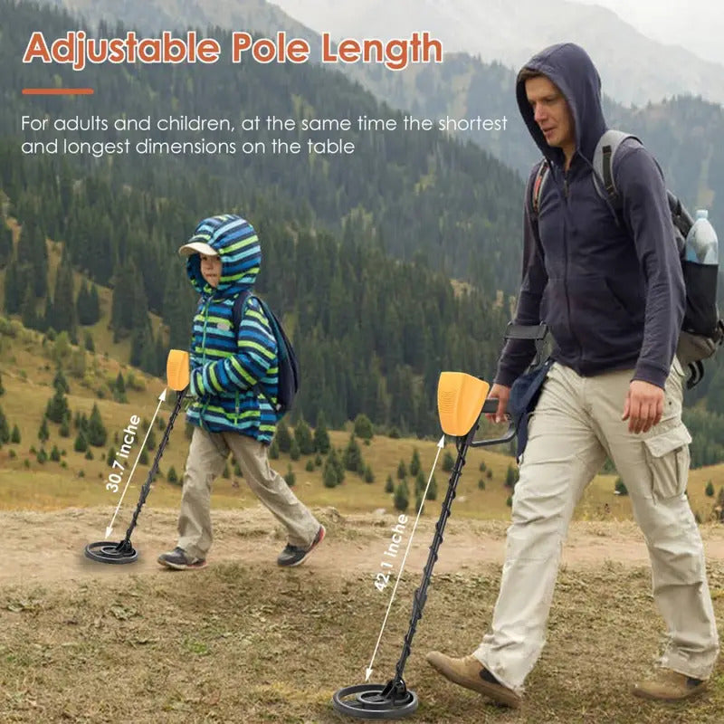 Waterproof metal detector with 20cm ring