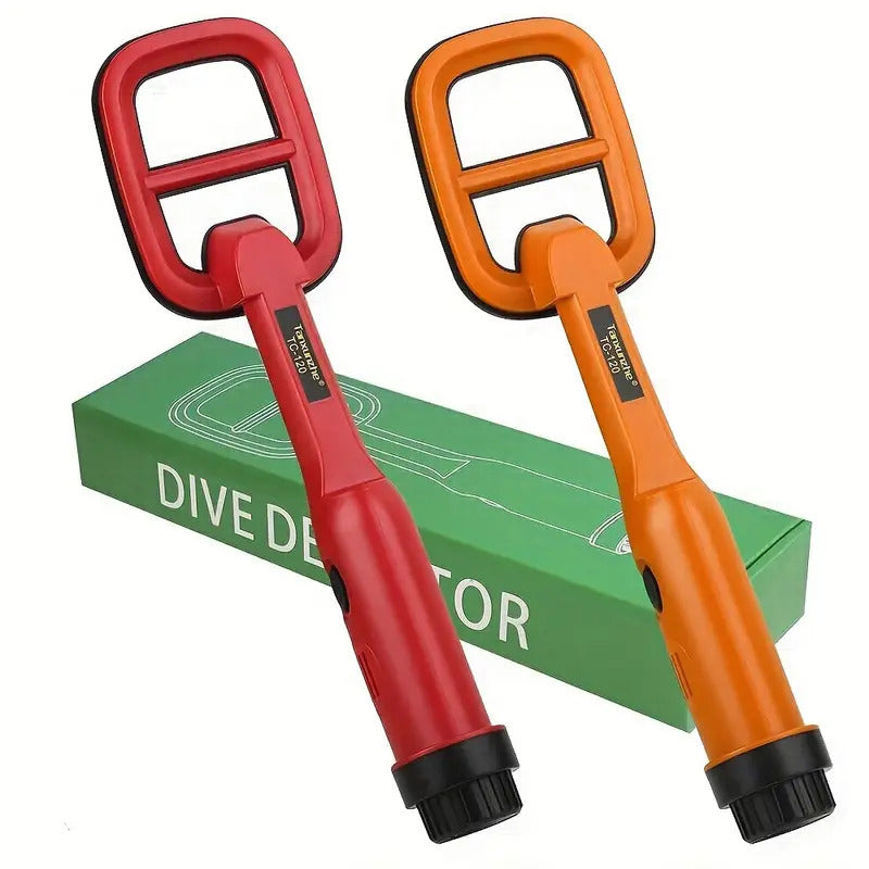 Portable metal detector with LED torch