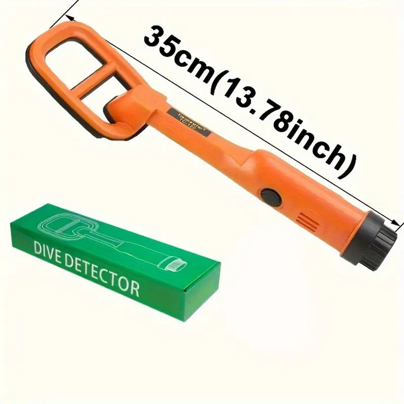 Portable metal detector with LED torch