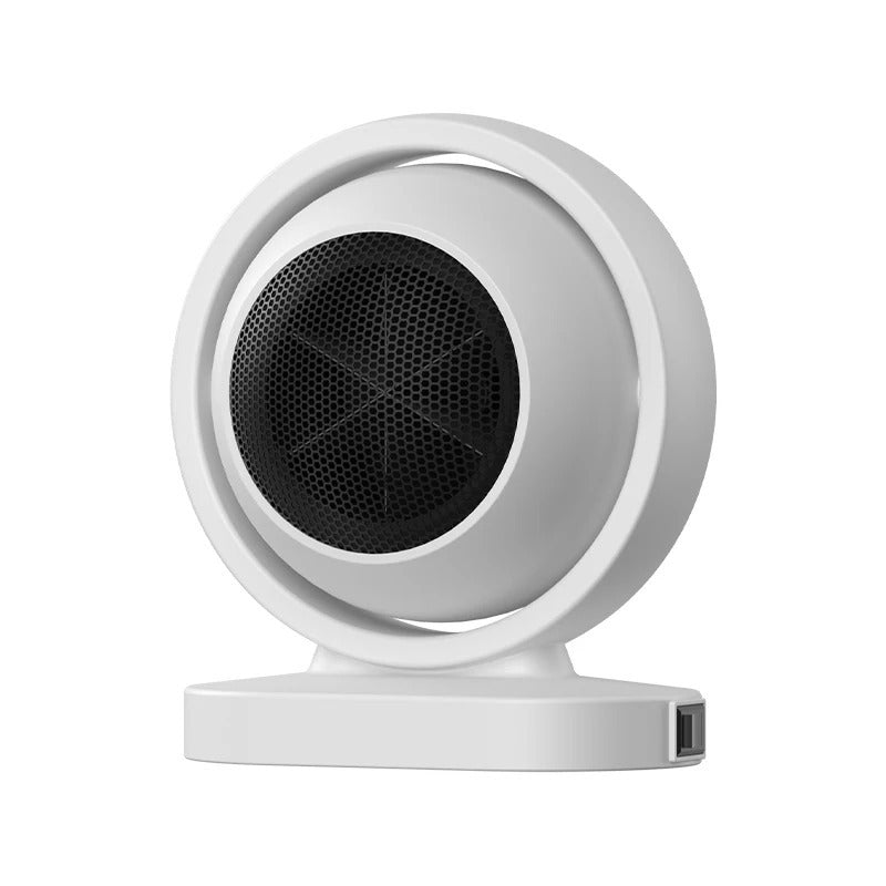 Riscaldatore Elettrico Mini con Ventola PTC Ventilatore di Aria Calda Portatile