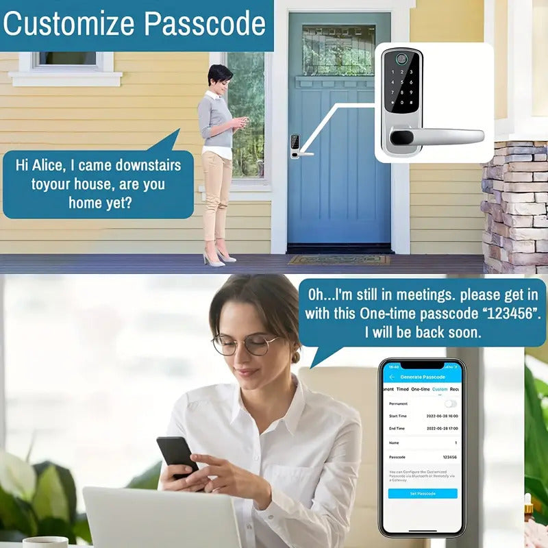 Serratura Intelligente TT Lock Senza Chiave con Impronta Digitale