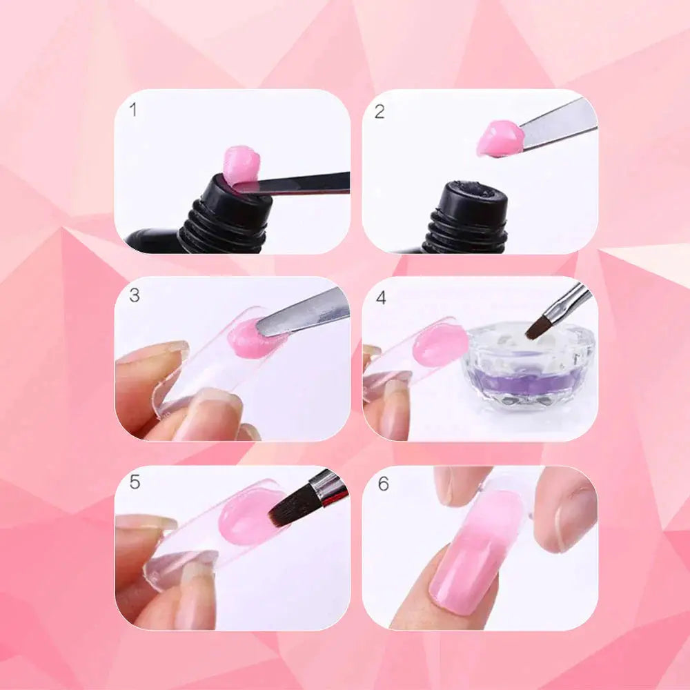 Kit Gel Unghie Professionale™ | Unghie luminose e perfette a casa tua