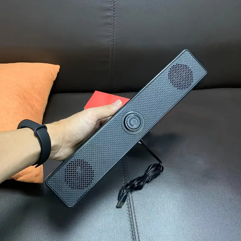 Soundbar wired with computer speakers and TV