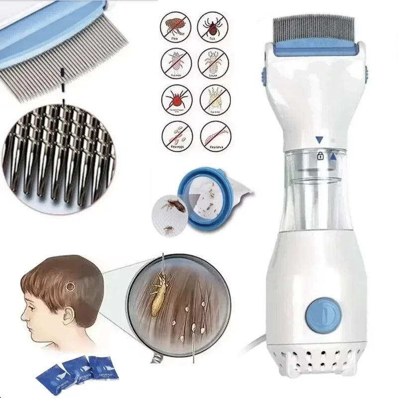 Electric brush for dog and cat 3 in 1 for removal flea and pesticide combs